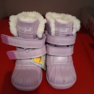 Cat & Jack Kids' Purple Snow Boots